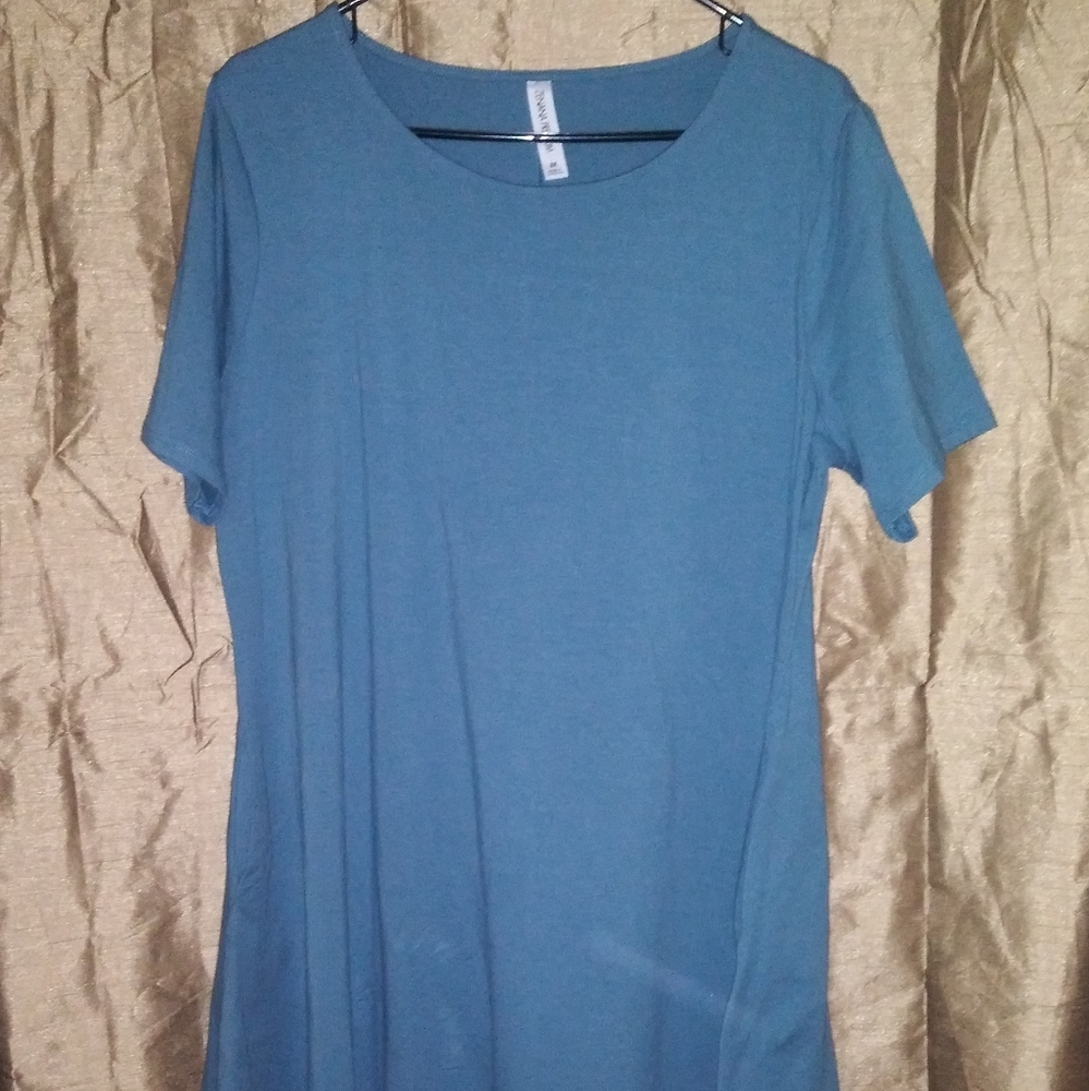 Blue swing dress with pockets